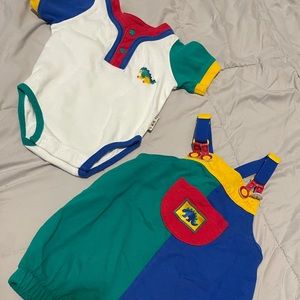Vintage romper and undershirt